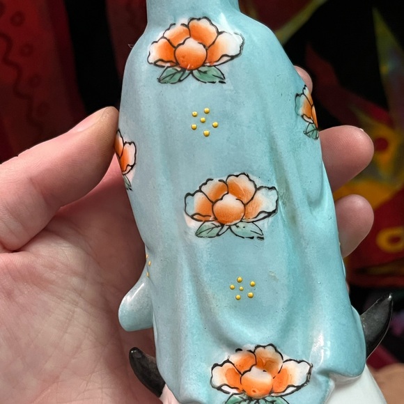 VTG Japan Virgin Mary Icon Satsuma Ware Porcelain China Figurine - Picture 7 of 9